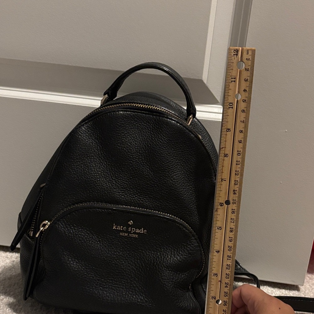Kate Spade Black Textured Backpack - Picture 2 of 9
